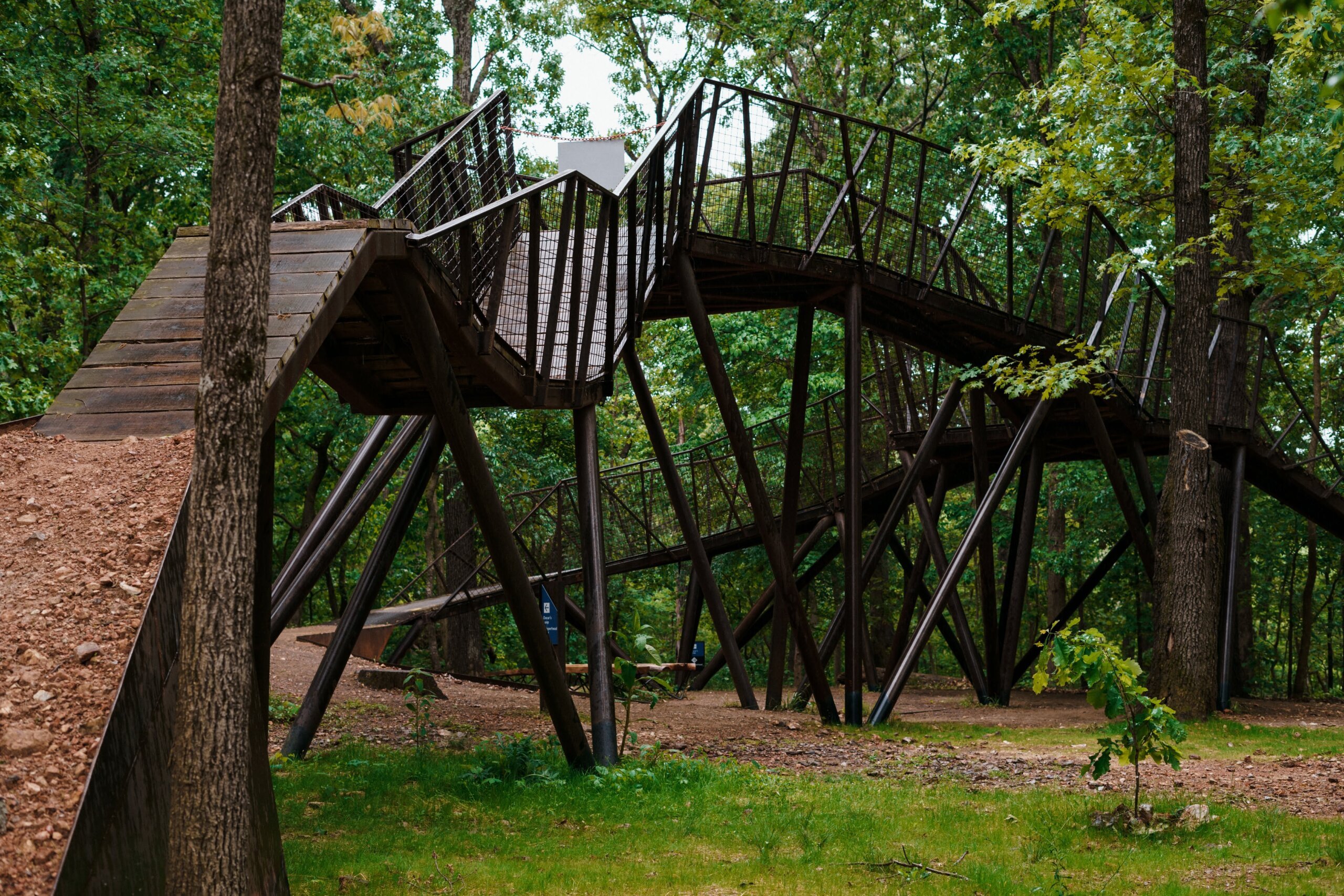 Biking ramps at Coler